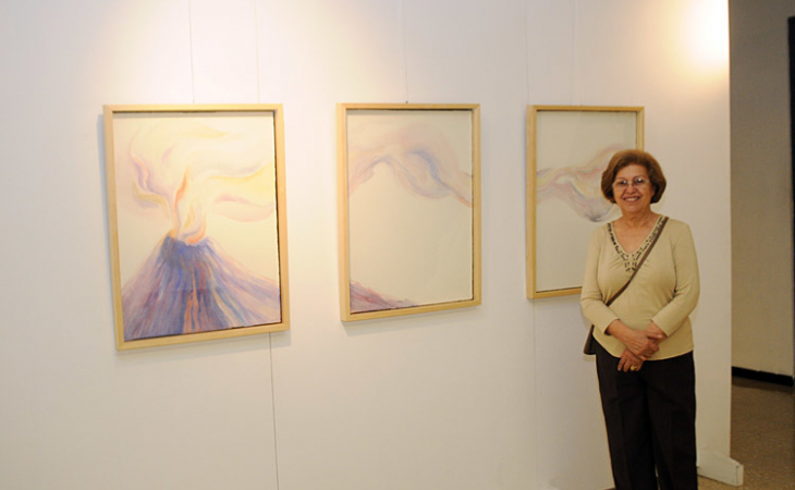 Grace Herrera Amighetti, exposición pinturas, Galería SEP, Sistema estudios de Posgrado